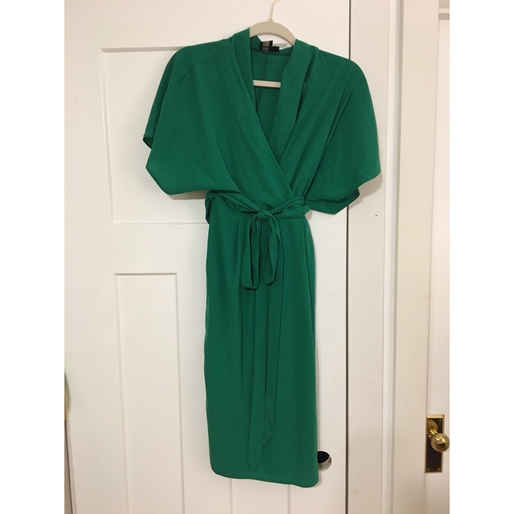 Kelly green kimono ASOS midi dress